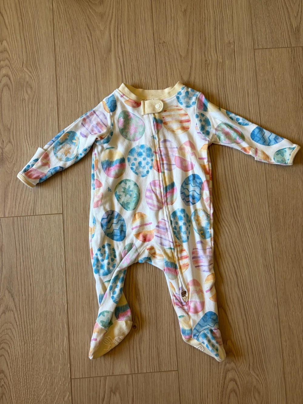 Burt’s Bees Baby Footed One-Piece Pajama Easter Egg Print